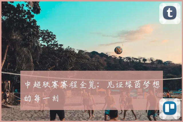 中超联赛赛程全览：见证绿茵梦想的每一刻